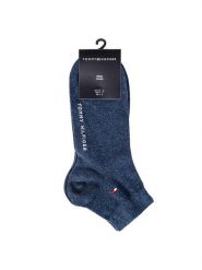 Tommy Hilfiger Skarpety krótkie 342025001 r.39/42 Niebieski. Niebieskie skarpety Tommy Hilfiger, bez wzorów, z materiału. Za 59.99 zł.