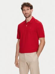 Bugatti Polo 8150 95030 Czerwony Regular Fit. Czerwone koszulki polo Bugatti, m, bez wzorów, z bawełny, bez kołnierzyka, bez ramiączek. Za 149.99 zł.