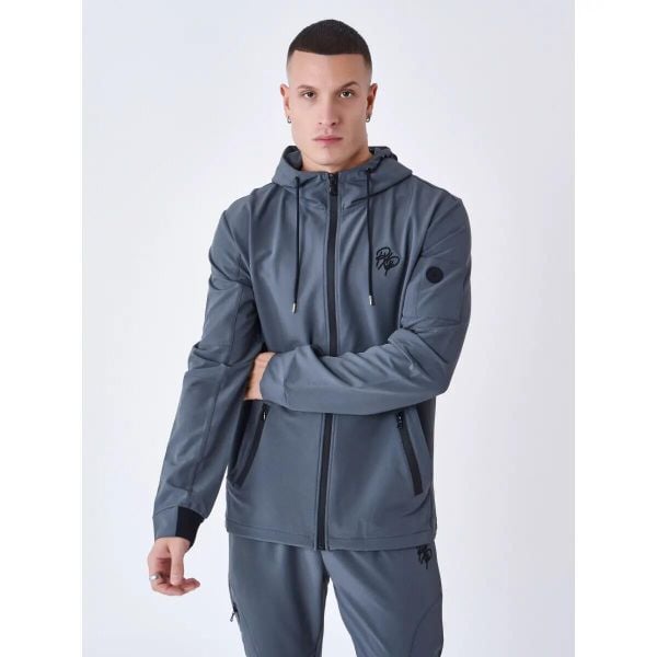 Kurtka z kapturem Project X Paris. Szare kurtki PREMIUM PARTS, m, bez wzorów, z materiału, z kapturem. Za 186.00 zł.