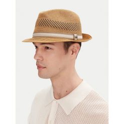 Kapelusz Barbour. Brązowe kapelusze Barbour, bez wzorów. Za 169.99 zł.