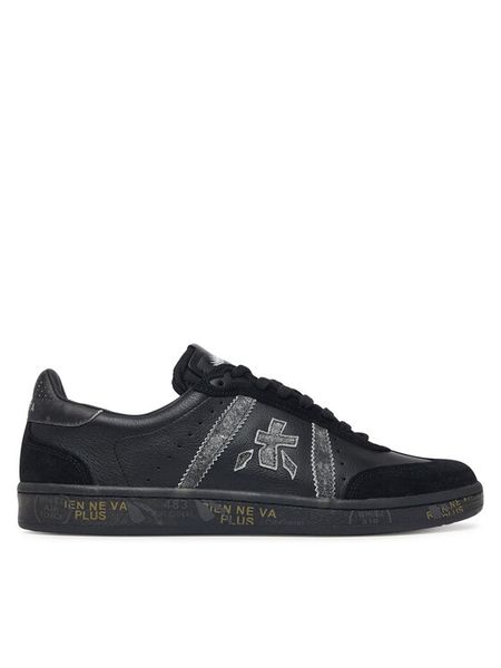 Premiata Sneakersy Bonnie Var 8591 Czarny. Czarne buty sportowe casual Premiata, bez wzorów, ze skóry, bez zapięcia. Za 1,089.00 zł.