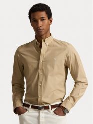 Polo Ralph Lauren Koszula 710929348501 Beżowy Regular Fit. Brązowe koszule Polo Ralph Lauren, m, bez wzorów, z bawełny, bez kołnierzyka, bez ramiączek. Za 639.99 zł.