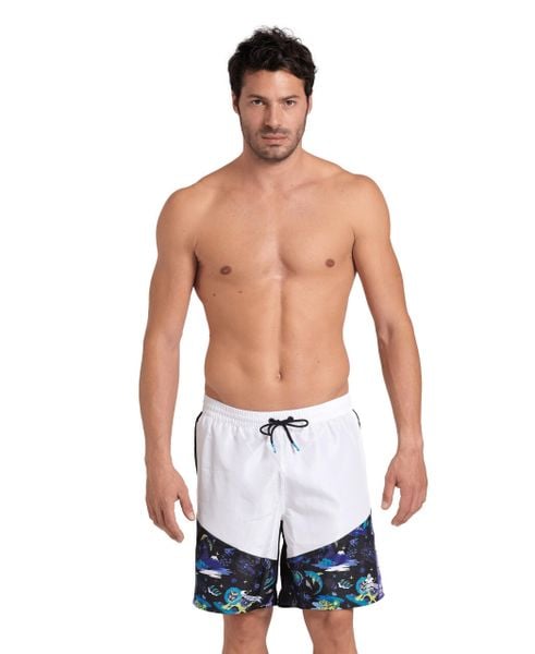 Spodenki sportowe bermudy unisex Arena Bermuda Fun Planet. Białe krótkie spodenki sportowe Arena, l, z aplikacjami, z elastanu. Za 301.98 zł.