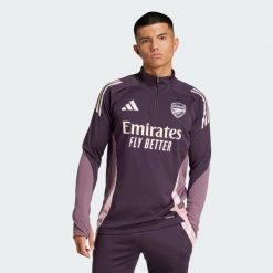Bluza Arsenal Tiro 24 Training. Niebieskie kurtki treningowe Adidas, l, bez wzorów, z materiału, bez kaptura, na fitness i siłownię. W wyprzedaży za 296.45 zł.