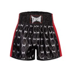 Szorty do boksu tajskiego Tapout Sorrento. Czarne szorty TAPOUT, bez wzorów, sportowe. Za 232.50 zł.