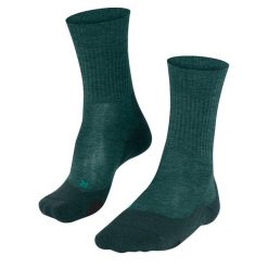 Skarpetki Falke Tk2 Wool. Zielone skarpety Falke, bez wzorów, z materiału. Za 172.00 zł.