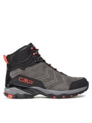 CMP Trekkingi Melnick Mid WP 3Q18587 Szary. Szare botki sznurowane CMP, bez wzorów, ze skóry, bez obcasa, bez zapięcia. Za 349.99 zł.
