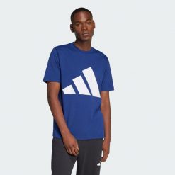 Koszulka Essentials Big Logo. Białe t-shirty sportowe Adidas, bez wzorów, z bawełny, bez ramiączek, na fitness i siłownię. Za 119.00 zł.