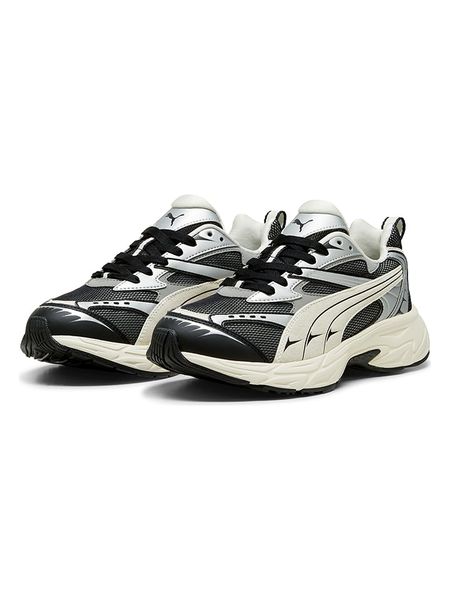 Puma Sneakersy "Morphic Retro" w kolorze srebrno-beżowo-czarnym rozmiar: 42,5. Brązowe buty sportowe casual Puma, bez wzorów, z materiału, bez zapięcia. Za 163.64 zł.