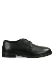 Gant Półbuty 30631923 Czarny. Czarne eleganckie półbuty GANT, bez wzorów, ze skóry, bez obcasa, bez zapięcia. Za 539.99 zł.