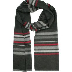 Szalik Miękki, Popielato-Szary w Paski, Firmy V.Fraas -Cashmink- Elegancki, Męski. Szare szaliki V. Fraas, bez wzorów, z bawełny. Za 59.00 zł.