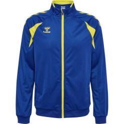 Kurtka z dresu Hummel Core 2.0. Niebieskie kurtki Hummel, bez wzorów, z dresówki, bez kaptura. Za 223.50 zł.