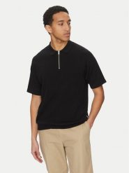 Jack&Jones Polo Troy 12269617 Czarny Relaxed Fit. Czarne koszulki polo Jack&Jones, m, bez wzorów, z bawełny, bez kołnierzyka, bez ramiączek. Za 119.99 zł.
