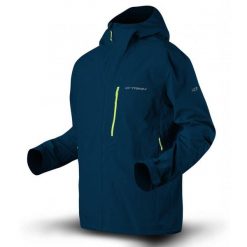 Kurtka Trimm ORADO. Niebieskie kurtki przeciwdeszczowe TRIMM, m, bez wzorów, bez kaptura. W wyprzedaży za 448.00 zł.