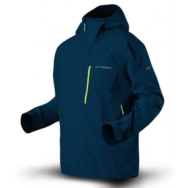 Kurtka Trimm ORADO. Niebieskie kurtki TRIMM, m, bez wzorów, bez kaptura. W wyprzedaży za 448.00 zł.