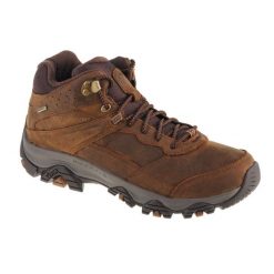 Buty trekkingowe męskie Merrell Moab Adventure 3 Mid. Czarne trekkingi Merrell, bez wzorów, z gumy, bez zapięcia. Za 698.00 zł.