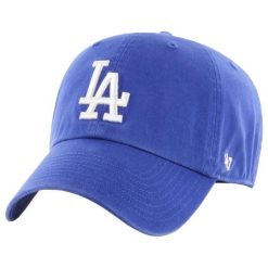 Czapka z daszkiem dla dorosłych 47 Brand MLB Los Angeles Dodgers 47 Clean Up Cap. Niebieskie czapki z daszkiem 47 Brand, bez wzorów, z bawełny. Za 175.50 zł.