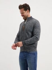 TRAVELIN' Kardigan w kolorze antracytowym rozmiar: XXL. Czarne swetry rozpinane Travelin', xxl, bez wzorów, bez kołnierzyka, bez ramiączek. Za 295.99 zł.