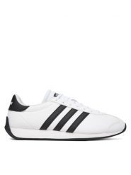 Adidas Sneakersy Runvista JR4615 Biały. Białe buty sportowe casual Adidas, bez wzorów, ze skóry, bez zapięcia. Za 259.99 zł.