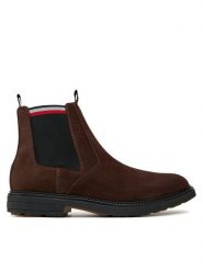 Tommy Hilfiger Sztyblety Outdoor Suede Chelsea FM0FM05191 Brązowy. Brązowe botki sznurowane Tommy Hilfiger, bez wzorów, ze skóry, bez obcasa, bez zapięcia. Za 749.99 zł.