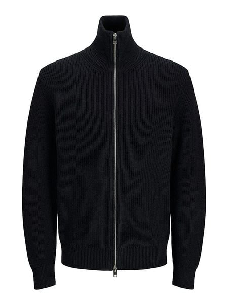 Jack & Jones Kardigan w kolorze czarnym rozmiar: S. Czarne swetry rozpinane Jack & Jones, s, bez wzorów, z bawełny, bez kołnierzyka, bez ramiączek. Za 148.61 zł.