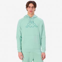 Bluza z kapturem Kappa Zaiver. Zielone bluzy Kappa, m, bez wzorów, z kapturem. W wyprzedaży za 191.20 zł.