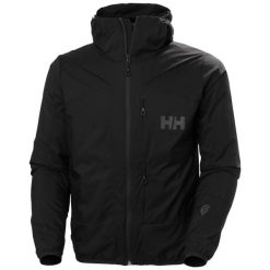 Ocieplana, wodoodporna kurtka z kapturem Helly Hansen Odin Bc Lt. Czarne kurtki przeciwdeszczowe Helly Hansen, m, bez wzorów, z kapturem. Za 1,267.50 zł.