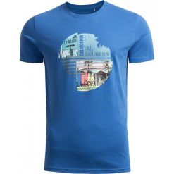 T-shirt męski TSM620 - niebieski - Outhorn. T-shirty Outhorn. Za 39.99 zł.