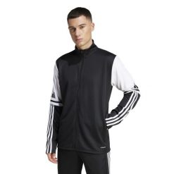 Kurtka z dresu adidas Squadra25. Białe kurtki Adidas, s, bez wzorów, z dresówki, bez kaptura. Za 134.99 zł.