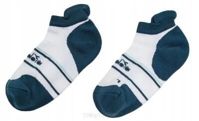 Skarpety tenisowe Diadora Socks Court biało-morskie 43/46. Białe skarpety Diadora, bez wzorów, z elastanu. Za 42.99 zł.