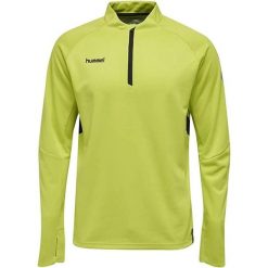 Męska bluza Hummel Tech Move Half Zip Limonkowo-zielona. Zielone bluzy Hummel, m, bez wzorów, bez kaptura. Za 231.99 zł.