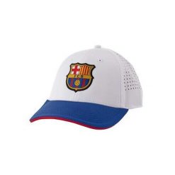 Czapka z daszkiem FC Barcelona - oficjalna licencjonowana. Białe czapki z daszkiem FC Barcelona, bez wzorów. Za 104.90 zł.