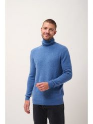 Just Cashmere Kaszmirowy golf "Sacha" w kolorze niebieskim rozmiar: M. Niebieskie golfy Just Cashmere, m, bez wzorów, z kaszmiru, bez ramiączek. Za 630.99 zł.