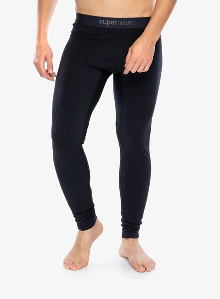 Getry termiczne Super.natural Arctic230 Tight. Czarne legginsy długie sportowe super.natural, m, bez wzorów, z elastanu, trekkingowe. Za 395.99 zł.