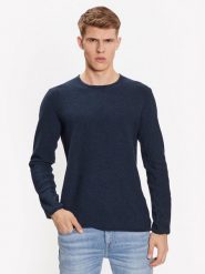 INDICODE Bluza Kristian 35-128 Granatowy Regular Fit. Niebieskie bluzy INDICODE, m, bez wzorów, z bawełny, bez kaptura. Za 79.99 zł.