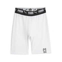 Męskie spodenki do koszykówki Hoops Team PUMA White. Białe szorty Puma, m, bez wzorów. Za 222.50 zł.