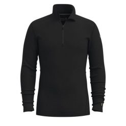 Bluza męska Smartwool Classic Thermal Merino Base Layer 1/4 Zip Boxed. Czarne bluzy Smartwool, l, bez wzorów, z wełny, bez kaptura. Za 441.84 zł.