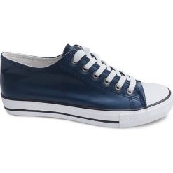 Granatowe Trampki RLC-03 Granatowy. Niebieskie trampki ButyModne, m, bez wzorów, bez zapięcia. Za 66.00 zł.