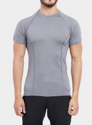 Koszulka termoaktywna męska Sensor Merino Active Tee S/S. Szare bielizna termoaktywna Sensor, na lato, m, bez wzorów, z materiału, bez ramiączek. Za 313.49 zł.