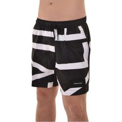 Calvin Klein Męskie szorty Medium Drawstring KM0KM00274-000 Klein Abstract Black (rozmiar M). Czarne odzież kąpielowa CALVIN KLEIN, m, bez wzorów. W wyprzedaży za 211.00 zł.