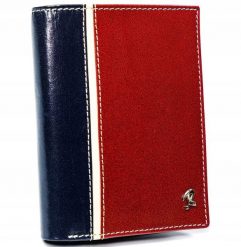 Portfel męski Rovicky 331-RBA-D NAVY-RED granatowo-czerwony. Czerwone portfele ROVICKY, bez wzorów. Za 84.00 zł.