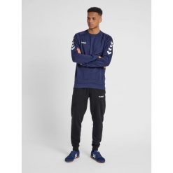 Bluza do piłki ręcznej męska Hummel Go Cotton Sweatshirt. Niebieskie bluzy Hummel, m, bez wzorów, bez kaptura. Za 70.00 zł.