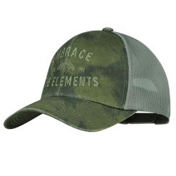 Czapka z daszkiem dla dorosłych Buff Trucker Cap. Zielone czapki z daszkiem Buff, na lato, bez wzorów, z bawełny. Za 83.99 zł.