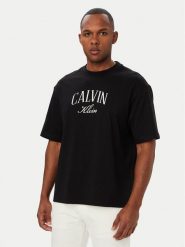 Calvin Klein Jeans Bluza LV04RH209G Czarny Regular Fit. Czarne bluzy Calvin Klein Jeans, m, bez wzorów, z bawełny, bez kaptura. Za 449.99 zł.