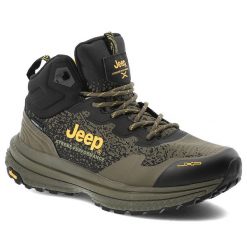 Zielone Trekkingi Jeep Męskie Obuwie W Góry Military. Zielone trekkingi Jeep, bez wzorów, bez zapięcia. Za 629.00 zł.