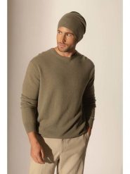 Perfect Cashmere Kaszmirowy sweter "Blake" w kolorze szarobrązowym rozmiar: M. Brązowe swetry nierozpinane Perfect Cashmere, m, bez wzorów, z kaszmiru, bez kołnierzyka, bez ramiączek. Za 413.99 zł.