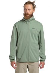 Jack Wolfskin Kurtka softshellowa "Feldberg" w kolorze zielonym rozmiar: M. Zielone kurtki outdoor i hardshell Jack Wolfskin, m, bez wzorów, bez kaptura. Za 309.63 zł.