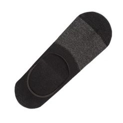 Stopki Grafitowo-Czarne Krótkie Skarpetki w Drobny Wzór do Mokasynów Balerin -EM Men's Accessor. Szare skarpety Em men's accessories, bez wzorów, z bawełny. Za 19.99 zł.