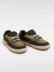 Vans Skórzane sneakersy "Speed LS" w kolorze oliwkowo-brązowym rozmiar: 41. Brązowe buty sportowe casual Vans, bez wzorów, bez zapięcia. Za 193.70 zł.