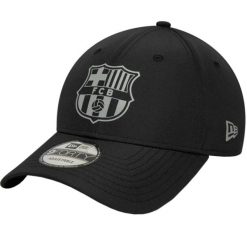 Czapka z daszkiem męska Core 9Forty FC Barcelona Cap. Czarne czapki z daszkiem New Era, bez wzorów, z bawełny. Za 119.99 zł.